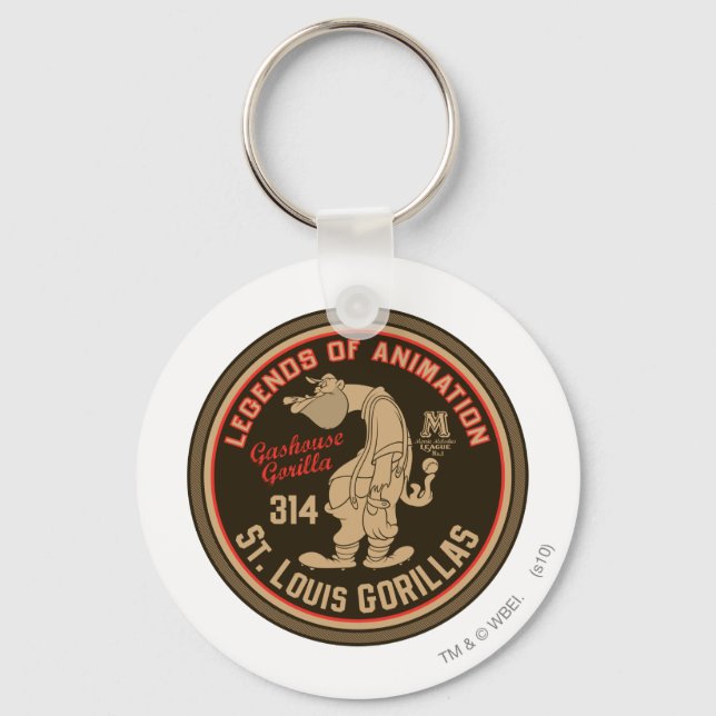 Gashouse Gorillas Logo Feat. Pitcher Key Ring (Front)