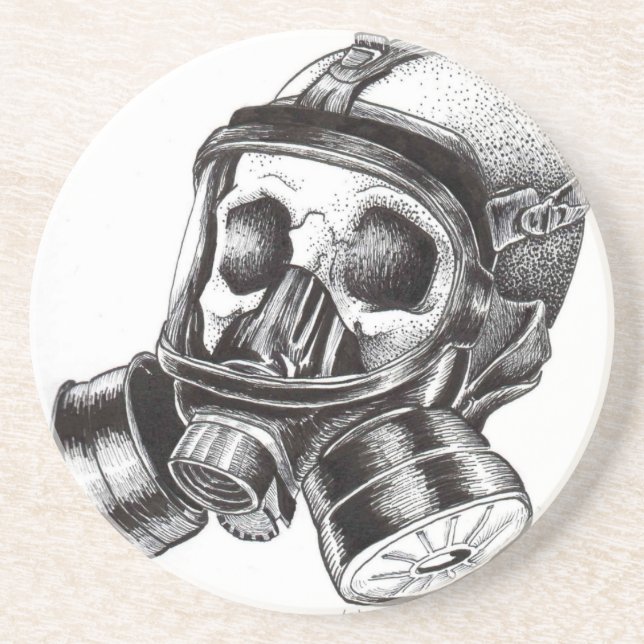 GasMask Coaster (Front)
