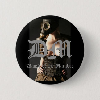 Gasmask-Fashion-Fetish, DM, Danse of the Macabre 6 Cm Round Badge
