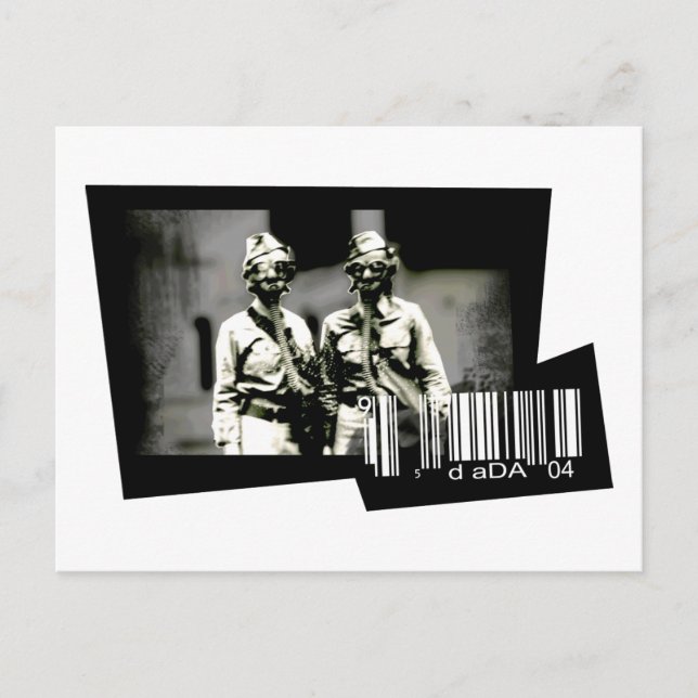 gasmask (postcard) postcard (Front)