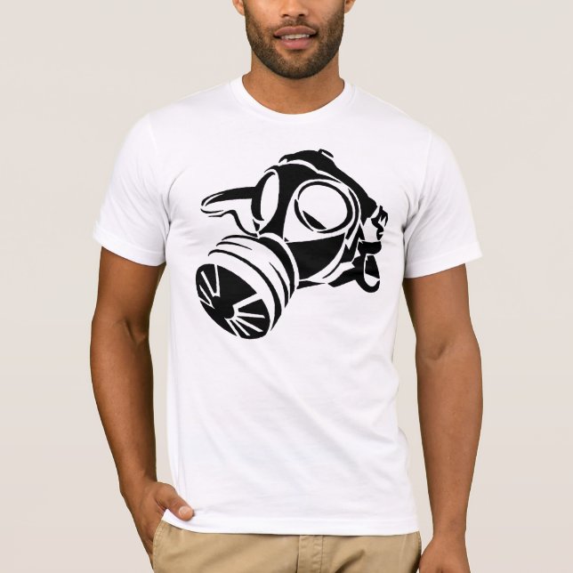 Gasmask Stencil T-Shirt (Front)