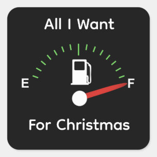 Gasoline for Christmas Square Sticker