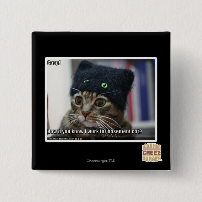 Gasp! 15 Cm Square Badge (Front)