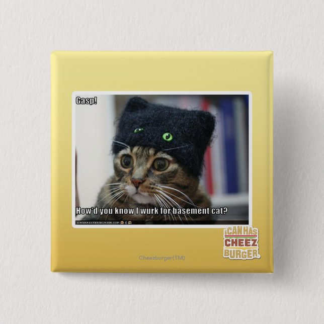 Gasp! 15 Cm Square Badge (Front)