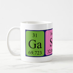 Gaspar periodic table name mug