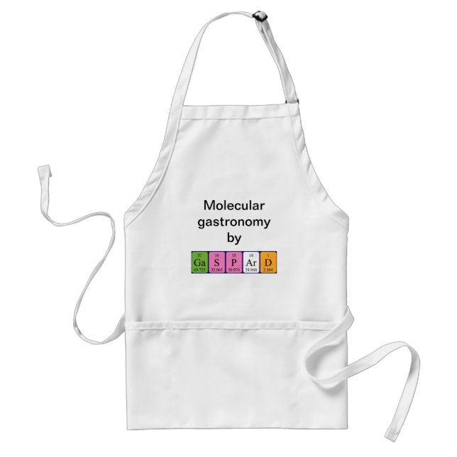 Gaspard periodic table name apron (Front)