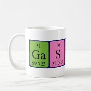 Gaspard periodic table name mug