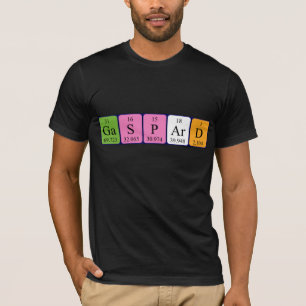 Gaspard periodic table name shirt