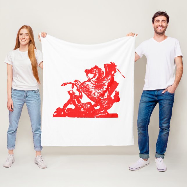 Gaspard's Children Flag - Medium Fleece Blanket (In Situ)