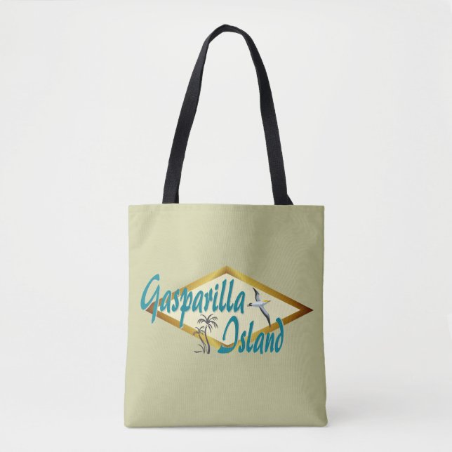 Gasparilla Island Florida Seagull design Tote Bag (Front)