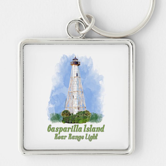 Gasparilla Island Rear Range Light - Florida Key Ring (Front)