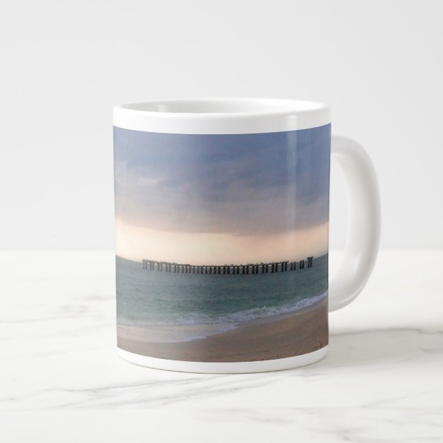Gasparilla Island Sunset Large Coffee Mug (Front Right)