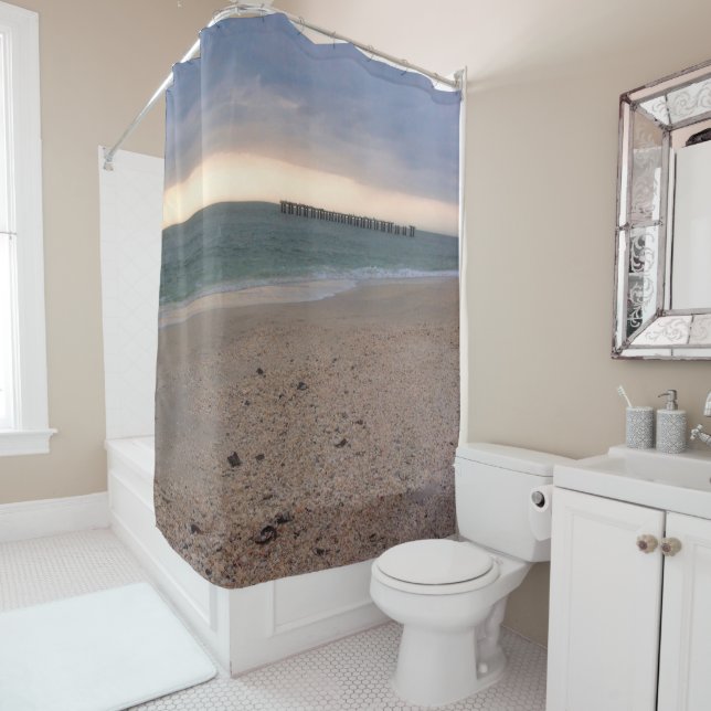 Gasparilla Island Sunset Shower Curtain (In Situ)