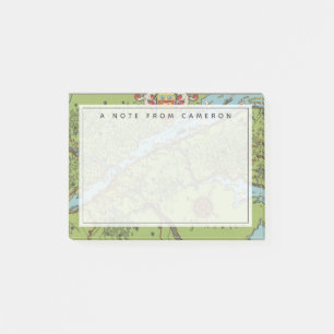 Gaspe Peninsula, Canada Map Post-it Notes
