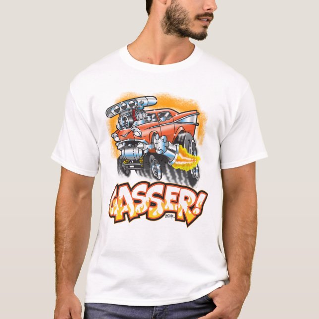 Gasser hot rod design T-Shirt (Front)