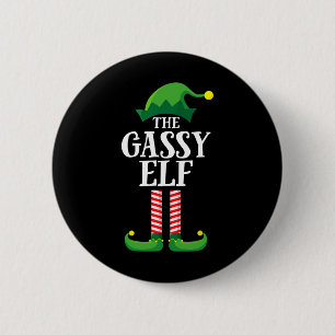 Gassy Elf Matching Family Group Christmas Party  6 Cm Round Badge