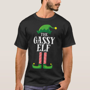 Gassy Elf Matching Family Group Christmas Party T-Shirt