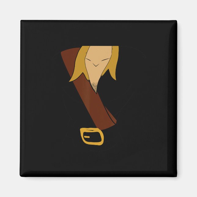 Gaston Halloween Costume Fun  Magnet (Front)