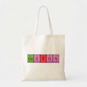 Gaston periodic table name tote bag