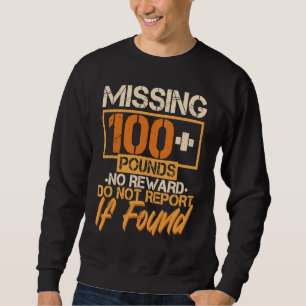 Gastric 100 Pounds Lost Bariatric Surgery Weight L Sweatshirt
