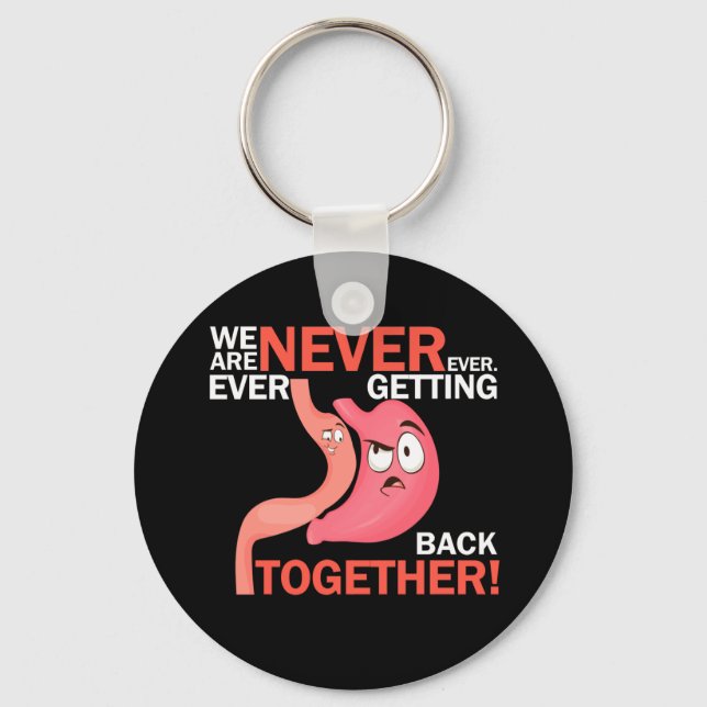 Gastric Sleeve Bariatric Gastric Surgery Medical Key Ring (Front)