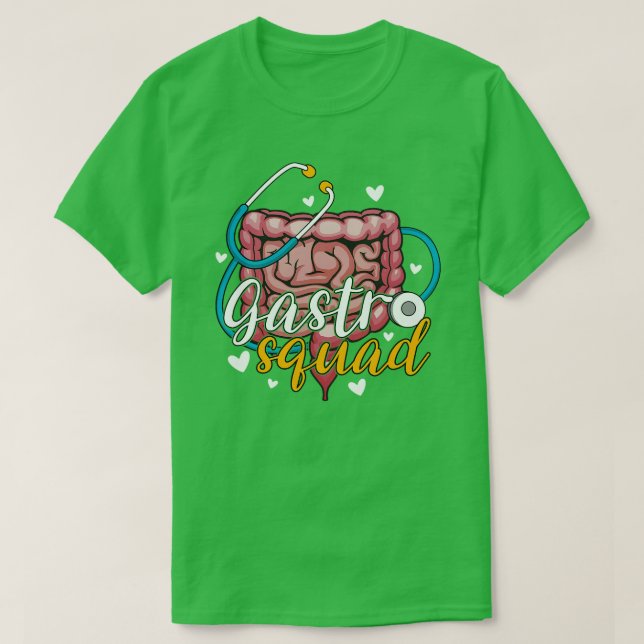 Gastro Squad Gastroenterology Nurse GI Endoscopy T T-Shirt (Design Front)