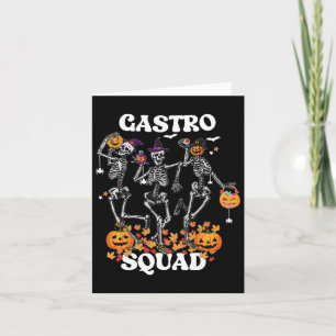 Gastro Squad Halloween Skeleton Dancing Endoscopy Card