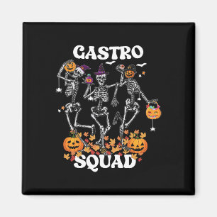 Gastro Squad Halloween Skeleton Dancing Endoscopy Magnet
