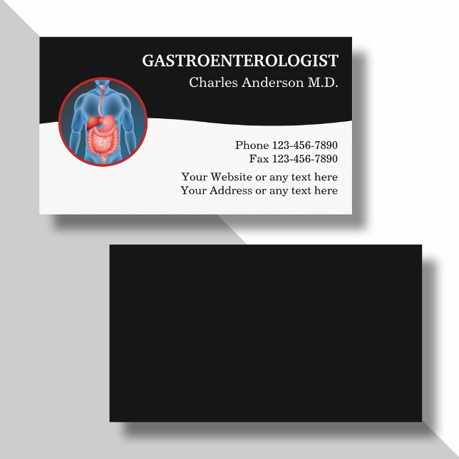 Gastroenterologist Medical Business Cards (Creator Uploaded)