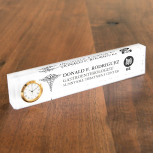 Gastroenterologist Medical Specialist Custom Nameplate