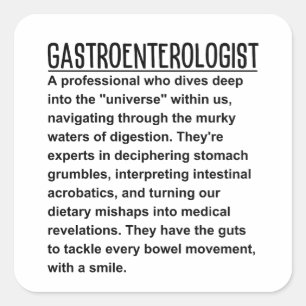 Gastroenterologist Square Sticker
