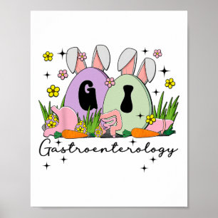 Gastroenterology Gi Nurse Easter Bunny Endoscopy T Poster