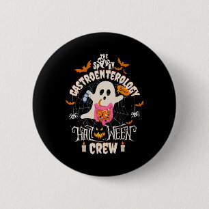 Gastroenterology Halloween Crew Endo Tech Gi Gastr 6 Cm Round Badge
