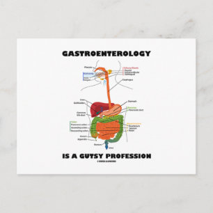 Gastroenterology Is A Gutsy Profession Postcard