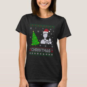 Gastroenterology Nurse Xmas Tree Lighting Ugly Chr T-Shirt