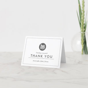 Gastroenterology Themed   Minimalist Thank You Card