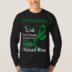 Gastroparesis Awareness Dad Green Ribbon Father Su T-Shirt