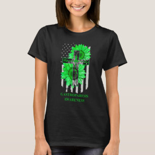 Gastroparesis Awareness Green Ribbon Faith Hope Lo T-Shirt