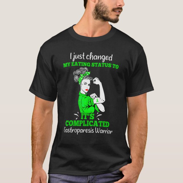 Gastroparesis Survivor Changed Gastric Disease War T-Shirt (Front)