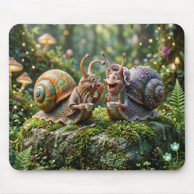Gastropod Gossips Mouse Pad (Front)