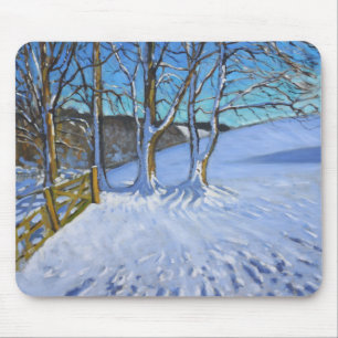 Gate and trees Winter Dam Lane Derbyshire 2013 Mouse Pad