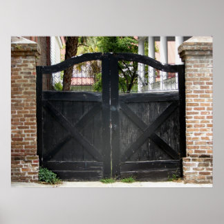 Gate in Charleston South Carolina Poster
