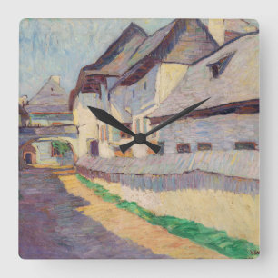 Gate in Kezmarska Street  Square Wall Clock