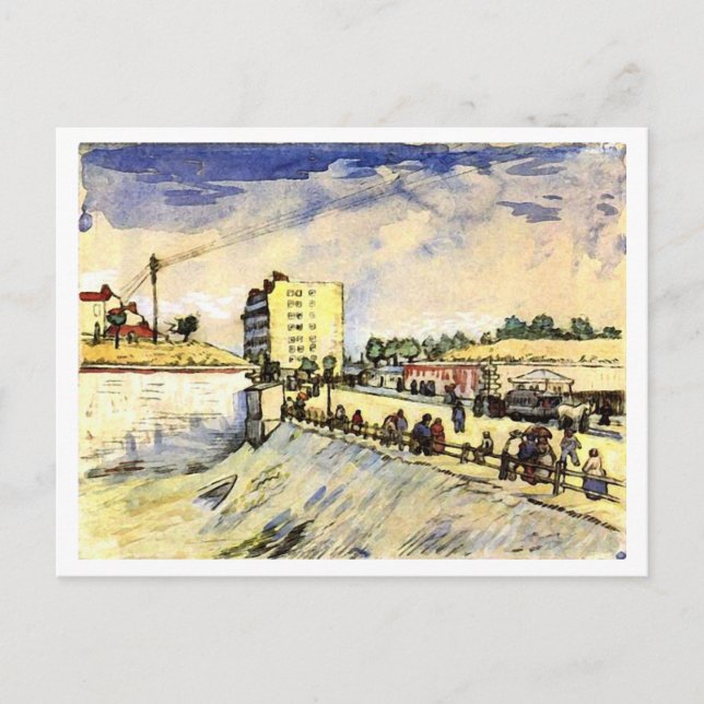 Gate in Paris Ramparts, Vincent van Gogh Postcard (Front)