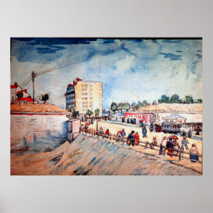 Gate in the Paris Ramparts by Vincent van Gogh Poster
