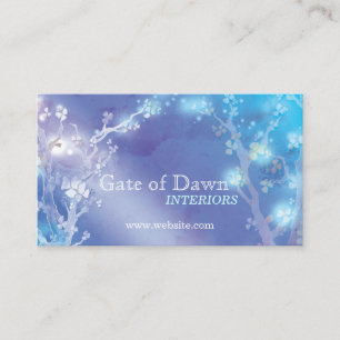 "Gate of Dawn" Jewel Floral Trees Business Cards