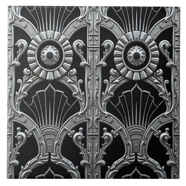 Gate of Metropolis Ceramic Tile (Front)