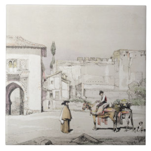 Gate of the Vine (Puerta del Vino), from 'Sketches Tile