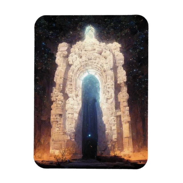 Gate To Eternity Fantasy Sci-Fi Art Magnet (Vertical)