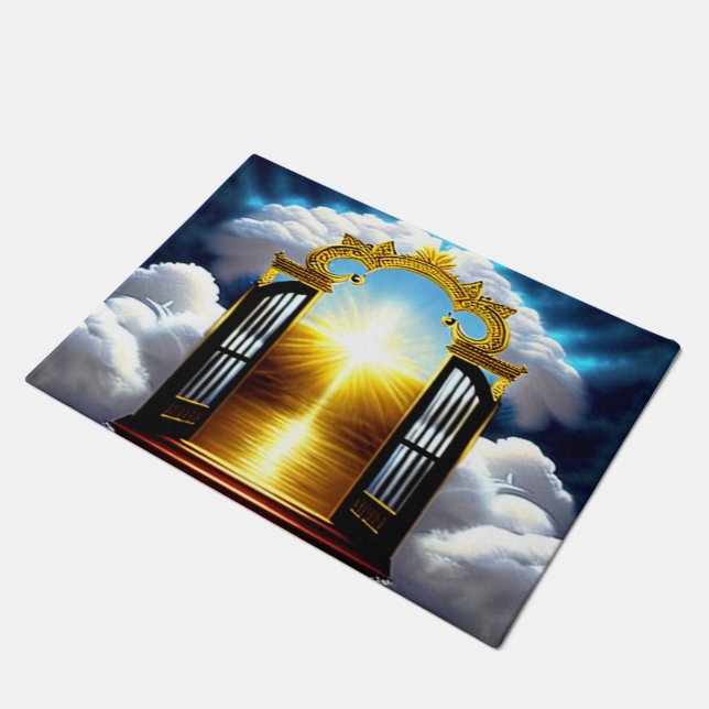  Gate To Heaven Christian Art Doormat (Angled)